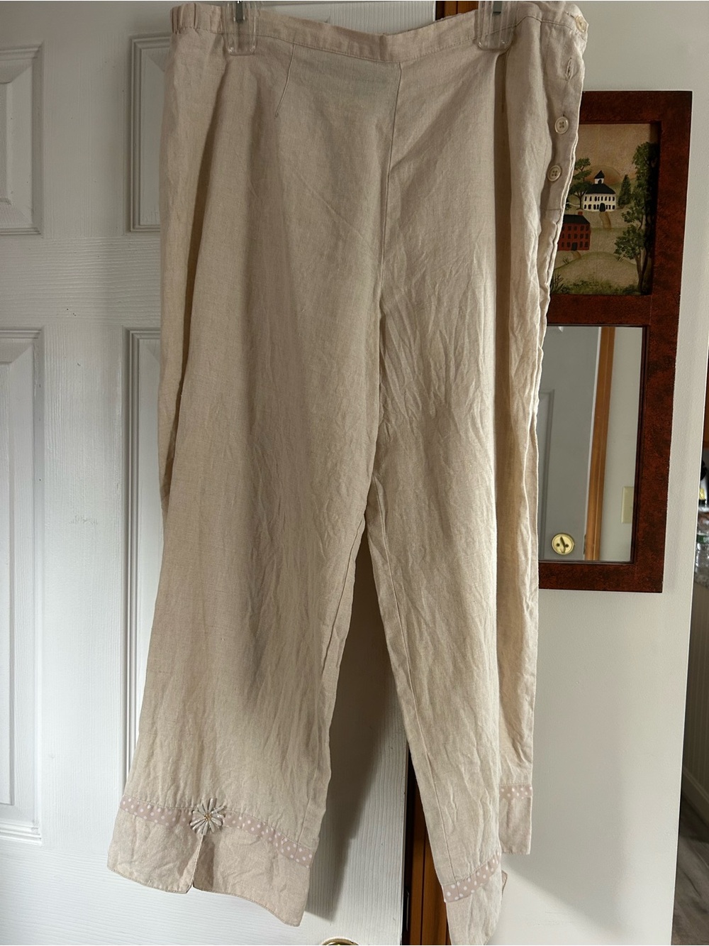 WillSmith Linen Cropped Pants Size Medium